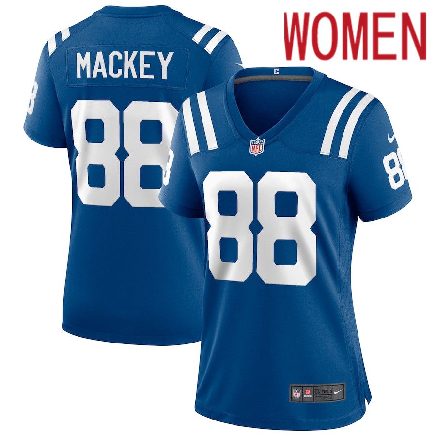 Women Indianapolis Colts #88 John Mackey Nike Royal Game Retired Player NFL Jersey->women nfl jersey->Women Jersey